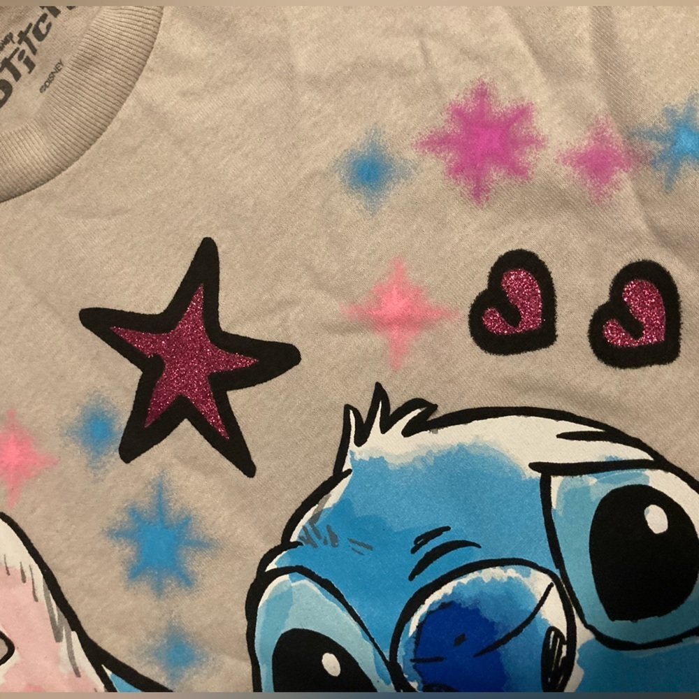 Disney Stitch gray tee shirt - Picture 4 of 6